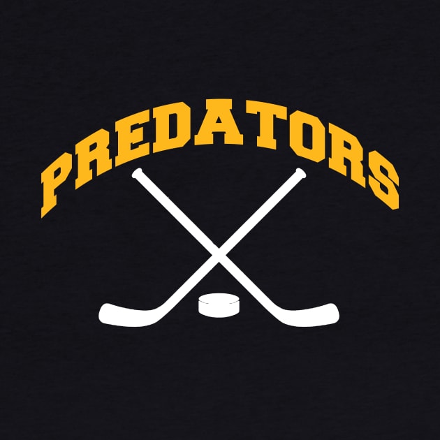 Predators Hockey Small Logo by CovpaTees